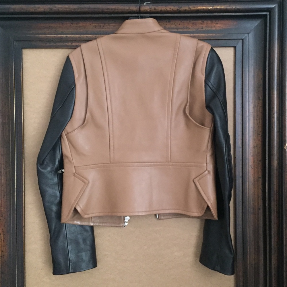 Alexander Wang Leather Color Block Jacket Sz Xs - image 5